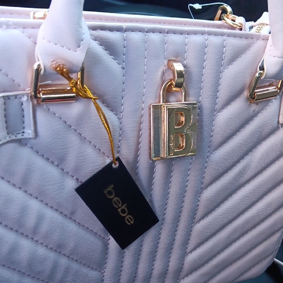bebe Handbags - Bebe White Quilted Women's Bag